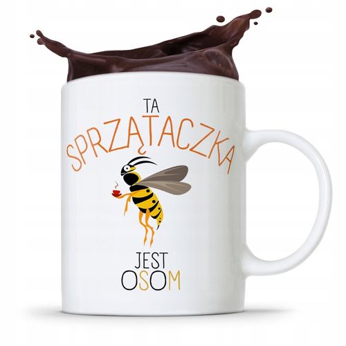 Dla Sprzątaczki Kubek Ta Sprzątaczka Jest Osom Z Nadrukiem Ze Zdjęciem na Arena.pl