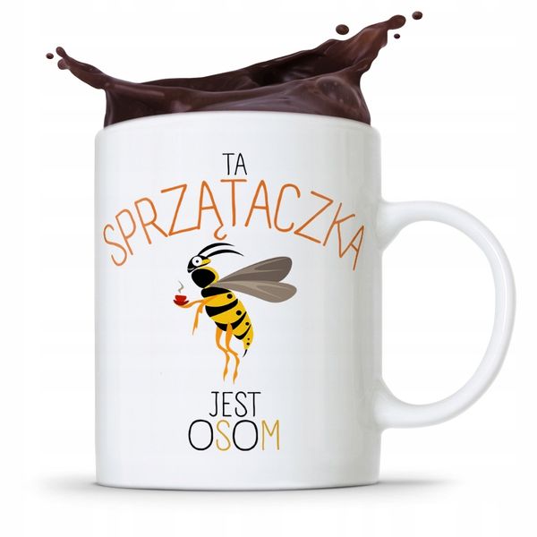 Dla Sprzątaczki Kubek Ta Sprzątaczka Jest Osom Z Nadrukiem Ze Zdjęciem zdjęcie 1