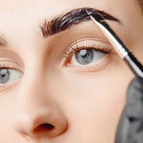 ZESTAW do henny + woda + pędzel + kieliszek BRĄZ 3 henna do brwi + na Arena.pl