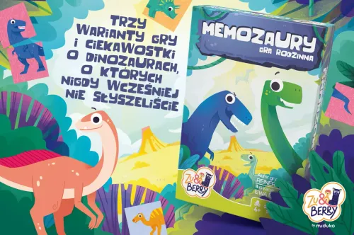 Familijna gra dla fanów dinozaurów Memozaury 3w1 Zbieraj Zapamiętaj Nazwij na Arena.pl