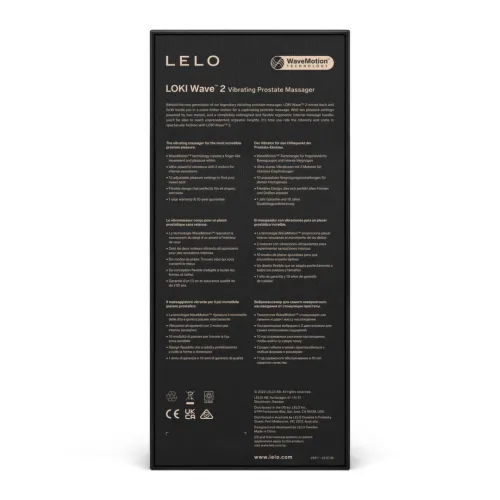 lelo loki wave 2 black - masażer anatomiczny z technologią wavemotion na Arena.pl