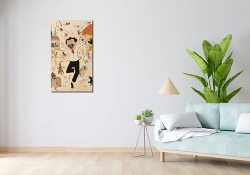 Obraz 50x90cm Chaos w Miasteczku na Arena.pl