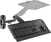 Podstawka pod Klawiaturę Ergonomiczna Regulowana Wytrzymała Czarna 65x24 cm