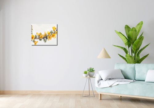 Obraz 50x40cm Żółte Kwiaty na Arena.pl