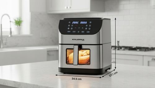 FRYTKOWNICA BEZTŁUSZCZOWA AIR FRYER FRYTOWNICA DUŻA 8L 1800W DUŻA MISA na Arena.pl