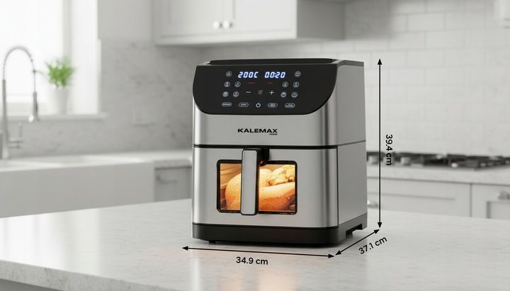 FRYTKOWNICA BEZTŁUSZCZOWA AIR FRYER FRYTOWNICA DUŻA 8L 1800W DUŻA MISA zdjęcie 4