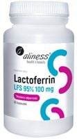Aliness Lactoferrin LFS 95% LAKTOFERYNA 100mg 30k Wchłanianie Żelaza Wit C