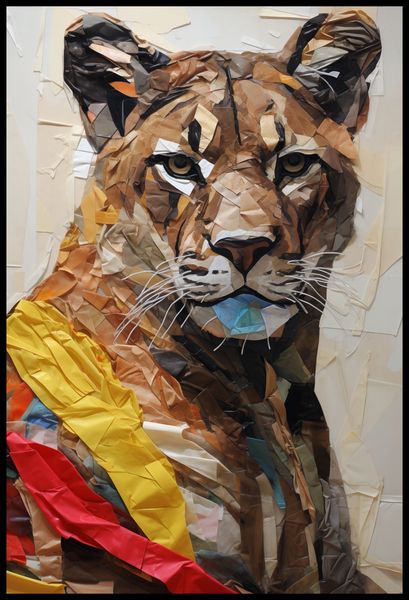 Plakat 61x90,5cm Papierowy Tygrys zdjęcie 2