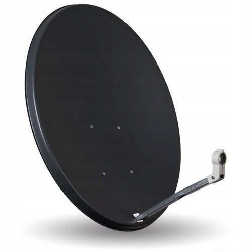 ANTENA SATELITARNA CZASZA TALERZ GRAFIT STALOWA MOCNA FULL HD 4K CORAB na Arena.pl