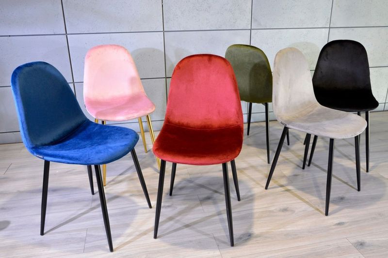 Krzesło tapicerowane GIULIA VELVET GREY zdjęcie 8