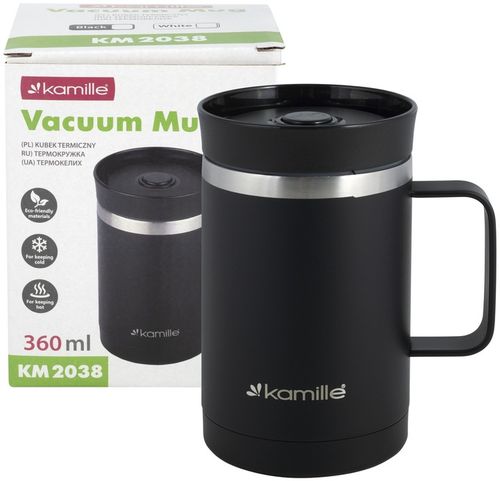 KUBEK TERMICZNY Z UCHWYTEM TERMOS KAWA 360 ml na Arena.pl