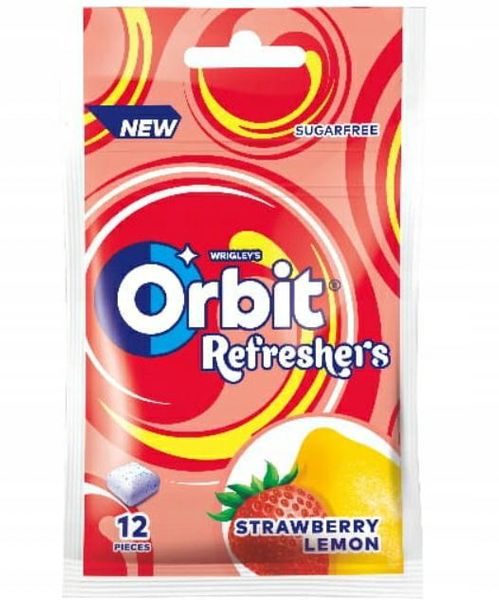 GUMA ORBIT 26G REFRESHES STRAWBERY LEMON NOWOŚĆ zdjęcie 1