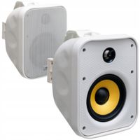 2X GŁOŚNIKI ZEWNĘTRZNE KOLUMNY STEREO TAGA HARMONY TOS-580 BIAŁE 2 SZTUKI