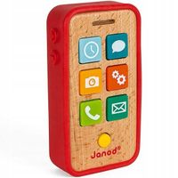 TELEFON DREWNIANY Interaktywny z DŹWIĘKAMI JANOD