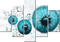 105CM 150CM ZEGAR 5 ELEM TURKUSOWE DMUCHAWCE DRUK OBRAZ