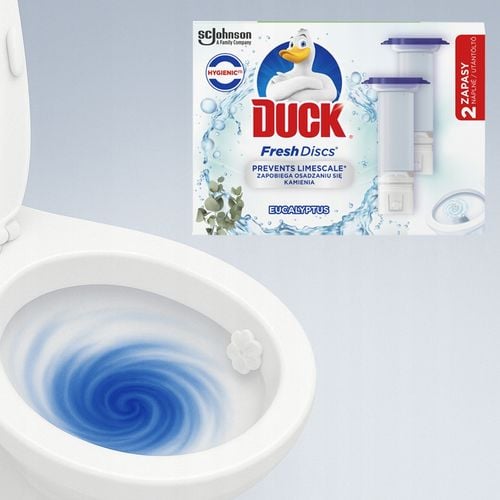 Duck Fresh Discs Eucaliptus - Żelowy Krążek Do Toalety 72ml (2 x 36ml) na Arena.pl