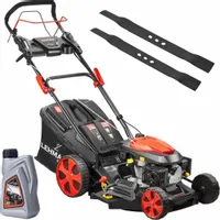 KOSIARKA SPALINOWA Z NAPĘDEM OHV POTĘŻNA MOCNA 7KM LEHMANN 2 NOŻE 48 CM