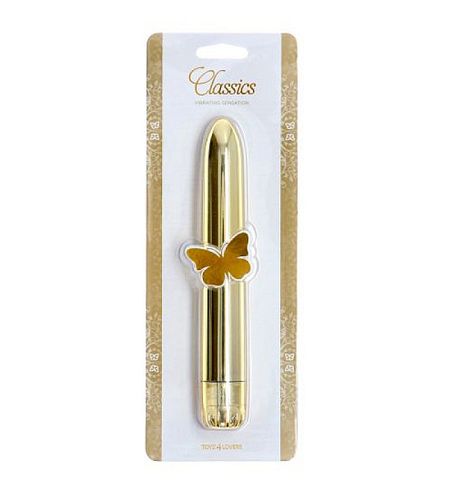Śliski złoty wibrator na Arena.pl