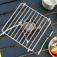 Składany ruszt do grillowania na ognisko Grill do grilla Solidny palnik do