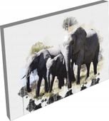 OBRAZ na płótnie zwierzęta słonie do salonu 120x80