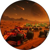 Opłatek na tort Formuła F1 McLaren Mercedes Wyścig Lamborghini Tekst Gratis