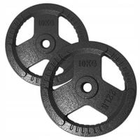 OBCIĄŻENIE ŻELIWNE 2x10 kg talerz kierownica 28mm ZESTAW Obciążeń żeliwnych