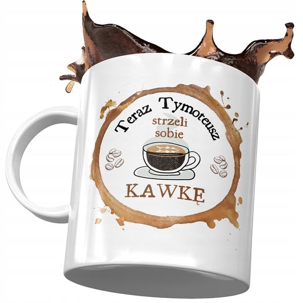 Kubek Dla Tymoteusza Kolegi Przyjaciela Prezent Z Nadrukiem Ze Zdjęciem zdjęcie 1