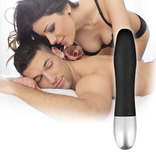 Czarny twardy wibrator, masażer intymny na Arena.pl