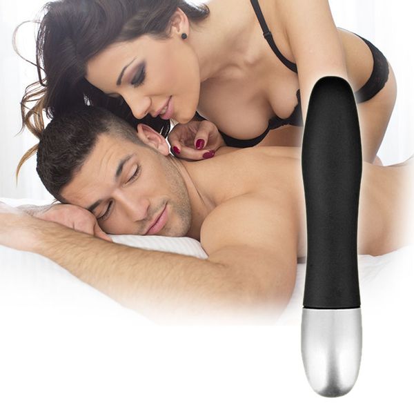 Czarny twardy wibrator, masażer intymny zdjęcie 7