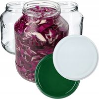 8x Słoik Słój 1,7L + Zakrętka Na Ogórki Nalewki