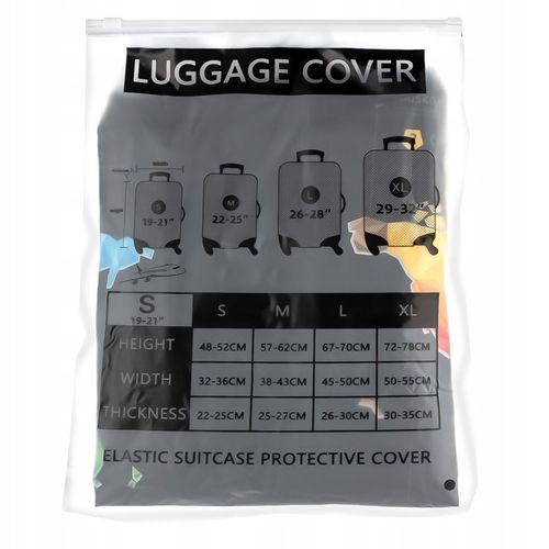 Pokrowiec Na Walizkę Podróżną Ochronny Etui Rozmiar XL Duży Bagaż 80x54x33 na Arena.pl