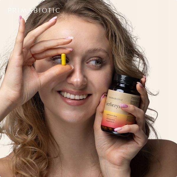 BERBERYNA HCL 400 Mg PRIMABIOTIC 60 kaps. Wątroba Metabolizm Odchudzanie zdjęcie 1