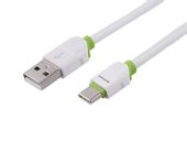 Kabel do ładowania i synchronizacji, silikonowy płaski, 200 cm, USB