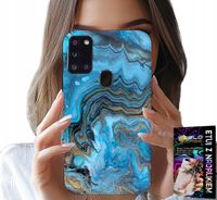 ETUI DO SAMSUNG GALAXY A21s - MARMURKOWE WZORY OBUDOWA CASE + FOLIA