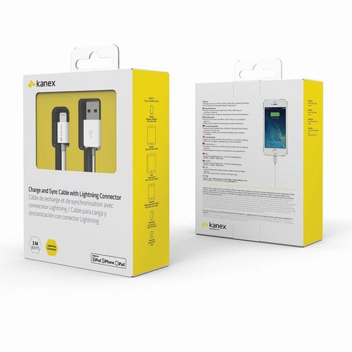 Kanex Lightning USB Charge & Sync - Kabel Apple Lightning MFi 3m (biały) na Arena.pl