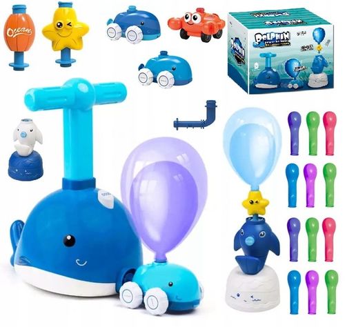 ZESTAW XXL WYRZUTNIA BALON SAMOCHÓD AERODYNAMICZNY na Arena.pl