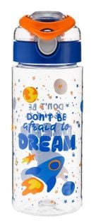 Bidon butelka TRITAN FUN 0,5 l 500 ml do wody soku napoju  BPA free wz. 3 dream niebiesko-pomarańczowy