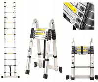 DRABINA TELESKOPOWA PRZEGUBOWA ROZKŁADANA RINO 3,2 m ALUMINIOWA 150kg