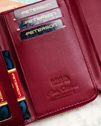 Portfel damski Peterson z ochroną kart RFID ze skóry ekologicznej na Arena.pl