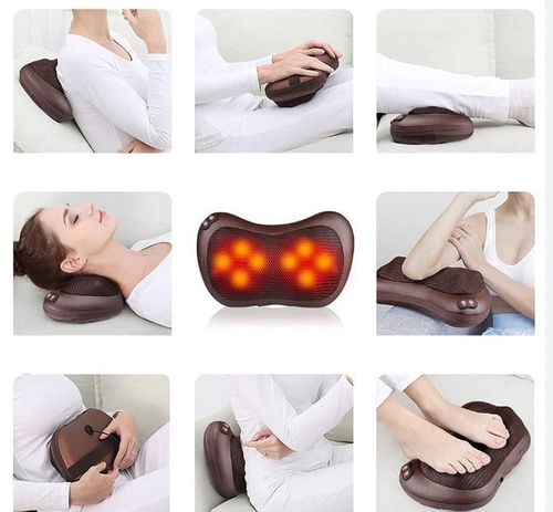 QIKtech Poduszka masująca masażer Shiatsu M02 (brązowa) na Arena.pl