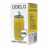 Kubek termiczny Odelo buźki żółta puszka bidon do szkół auta 350ml