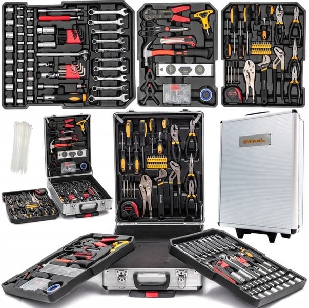WALIZKA NARZĘDZIOWA ZESTAW NARZĘDZI KLUCZY 1750 ELEMENTÓW SUPER ZESTAW zdjęcie 4