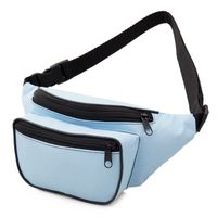 NERKA saszetka biodrówka damska polska N130 jasna niebieska