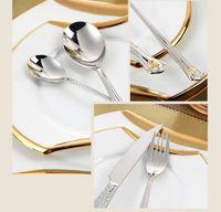 Sztućce -GOLDEN ROSE - 24 Szt - Złote - OKAZJA!