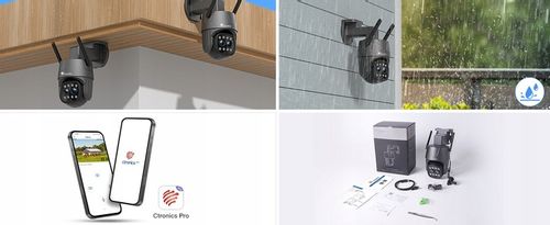 KAMERA ZEWNĘTRZNA IP Z KARTĄ SIM 3G 4G LTE GSM PTZ PODWÓJNY OBIEKTYW 6×ZOOM na Arena.pl