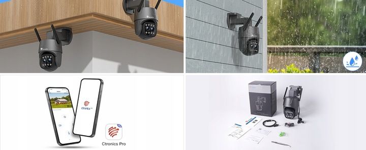 KAMERA ZEWNĘTRZNA IP Z KARTĄ SIM 3G 4G LTE GSM PTZ PODWÓJNY OBIEKTYW 6×ZOOM zdjęcie 8