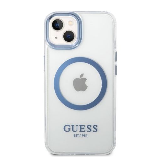 Etui Guess do iPhone 15 Plus, iPhone 14 Plus, Niebieski, MagSafe na Arena.pl