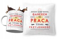 Zestaw Dla Gamera Poduszka + Kubek Na Prezent Z Nadrukiem Ze Zdjęciem