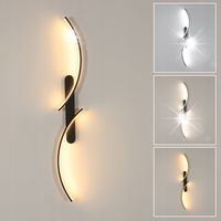 KINKIET CZARNA LAMPA SCIENNA LED NOWOCZESNA W KORYTARZ 3000K/4500K/6500K