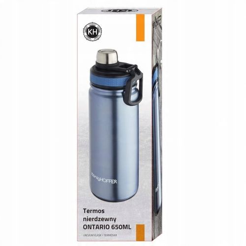 TERMOS Kubek Termiczny NIERDZEWNY POJEMNY Próżniowy Konighoffer Ontario 650 na Arena.pl